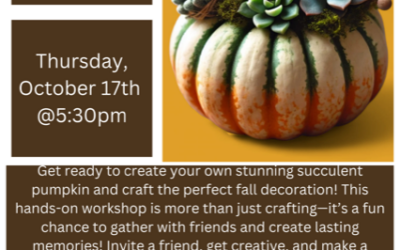 Sassy Succulents Pumpkin Class!