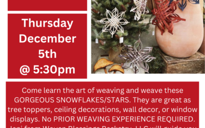 Woven Blessings Snowflakes/Stars Workshop