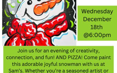 Joyful Snowman with Paint Party B